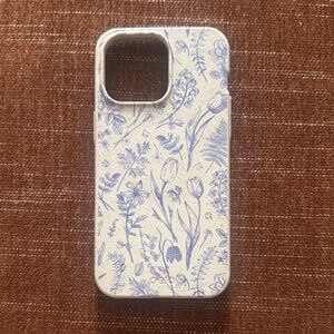 Elegant Blue Floral Phone Case